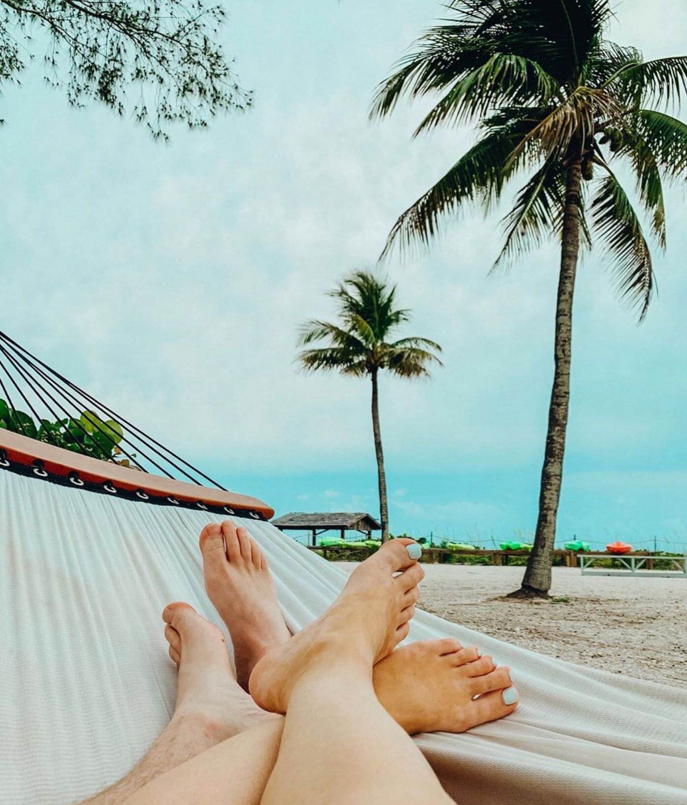 view from hammock on sanibel looking at beach