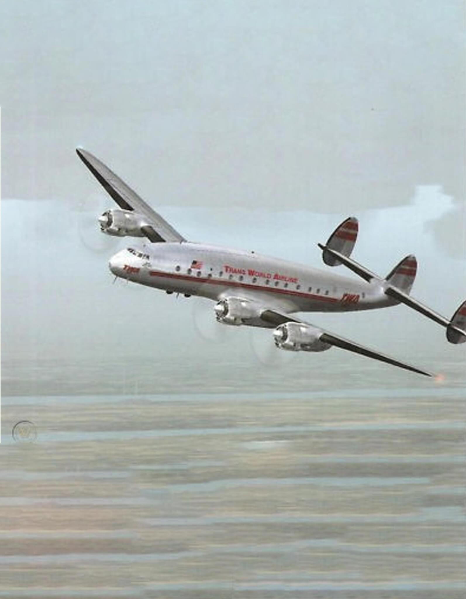 1950's constellation airplane
