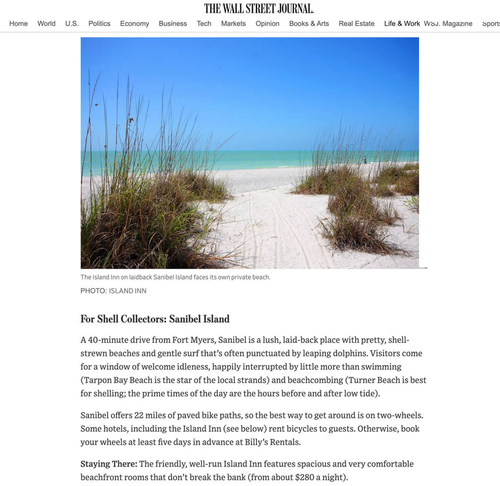 Wall Street Journal: Florida’s Best Beaches