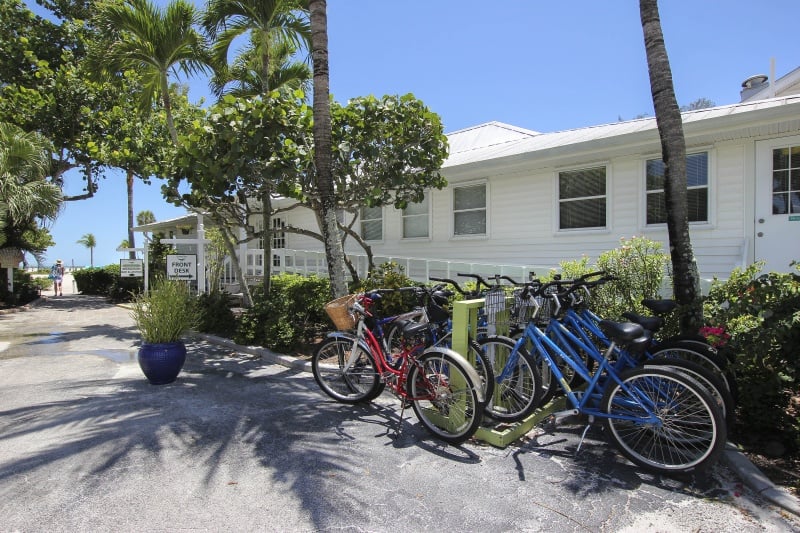 The Island Inn Sanibel's Rental Bike Rack