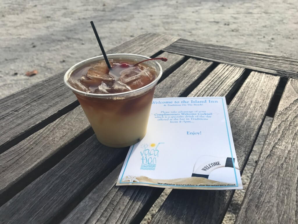 sanibel welcome cocktail for guests of island inn