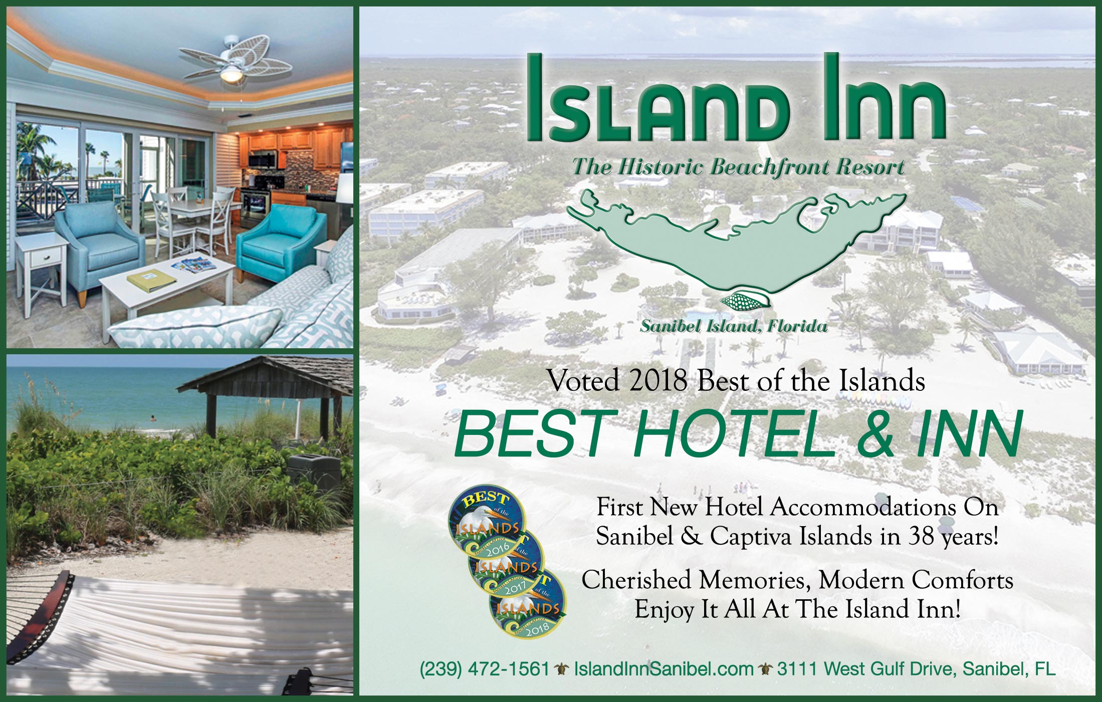 Best Hotel Sanibel Has to Offer! Island Inn Wins 2022 Award for 'Best  Of'...-