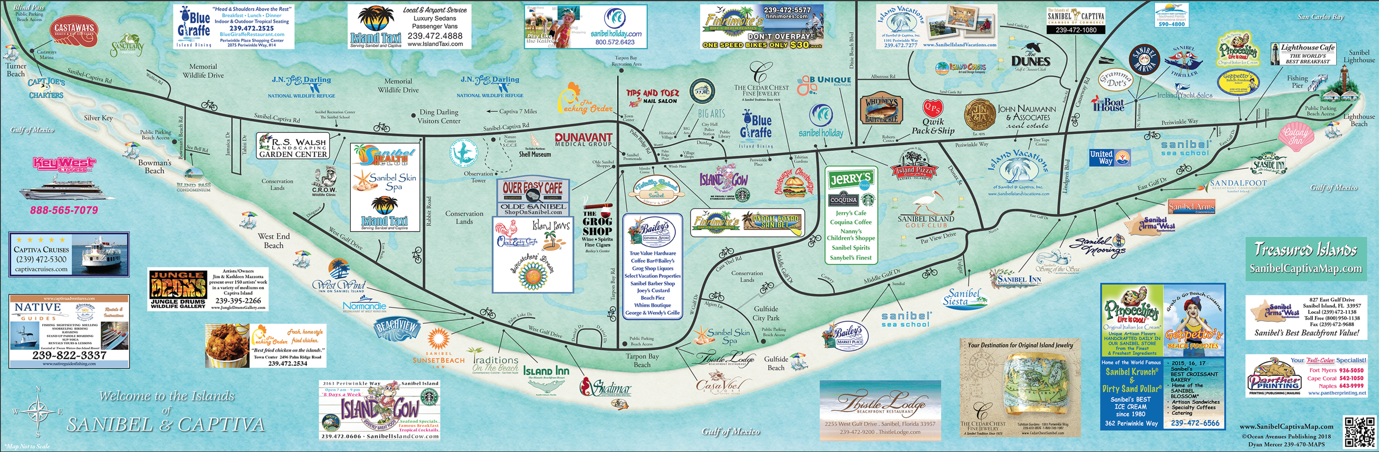 Sanibel Island Map Guest Information Island Inn