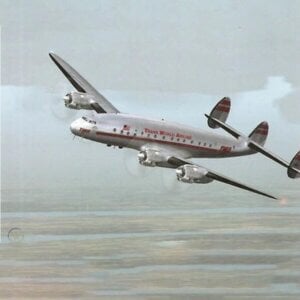 1950's constellation airplane